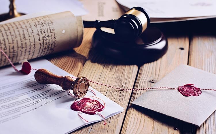 legal wax seal of Notary public in Spanish inheritance