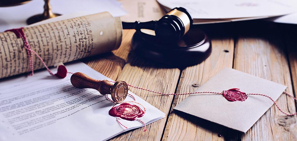 legal wax seal of Notary public in Spanish inheritance
